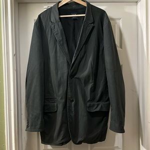 GAP Men’s XL Lined 2 button blazer Dark Grey pinstripe